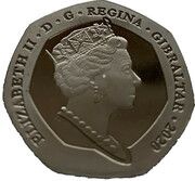 50 Pence - Elizabeth II 180th Anniversary of the Penny Black obverse image