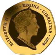 50 Pence - Elizabeth II 180th Anniversary of the Penny Black; Gold Proof obverse image