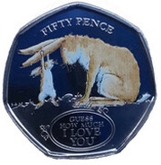 50 Pence - Elizabeth II Guess How Much I Love You, United Kingdom, 2020 reverse image