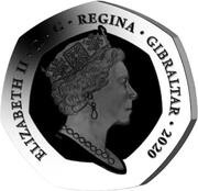50 Pence - Elizabeth II 180th Anniversary of the Penny Black; Piedfort obverse image