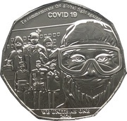 50 Pence - Elizabeth II Covid-19, United Kingdom, 2020 reverse image