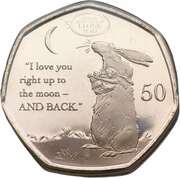 50 Pence - Elizabeth II Guess How Much I Love You, United Kingdom, 2021 reverse image