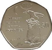 50 Pence - Elizabeth II Guess How Much I Love You, United Kingdom, 2021 reverse image