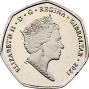 50 Pence - Elizabeth II Summer Olympic Games - Cycling obverse image