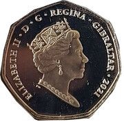 50 Pence - Elizabeth II Summer Olympic Games - Equestrian obverse image