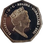 50 Pence - Elizabeth II Summer Olympic Games - Rowing obverse image