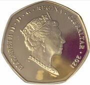 50 Pence - Elizabeth II The Boy in the Dress; Silver Proof obverse image