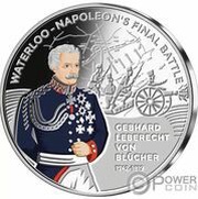 50 Pence Waterloo - Gebhard Leberecht von Blucher, United Kingdom, 2021 reverse image