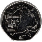 50 Pence - Elizabeth II The Castle, United Kingdom, 2022 reverse image
