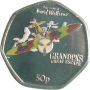 50 Pence - Elizabeth II Grandpa's Great Escape, United Kingdom, 2022 reverse image