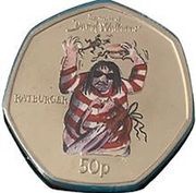50 Pence - Elizabeth II Ratburger, United Kingdom, 2022 reverse image