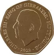 50 Pence - Charles III Coronation obverse image