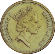 1 Pound - Elizabeth II Coinage Anniversary obverse image