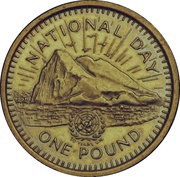 1 Pound - Elizabeth II National Day, United Kingdom, 1995 reverse image