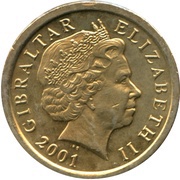 1 Pound - Elizabeth II 4th portrait obverse image