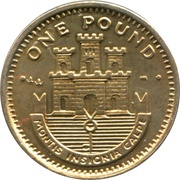 1 Pound - Elizabeth II 4th portrait, United Kingdom, 1998-2002 reverse image