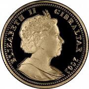 1 Sovereign - Elizabeth II Golden Jubilee - Boat on Thames obverse image