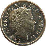 1 Pound - Elizabeth II 4th portrait, United Kingdom, 2003 obverse image