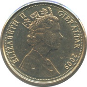 1 Pound - Elizabeth II Neanderthal Skull - Type 1 obverse image