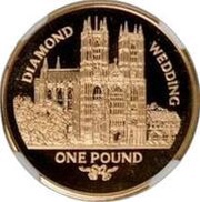1 Pound - Elizabeth II Westminster Abbey, United Kingdom, 2007 reverse image