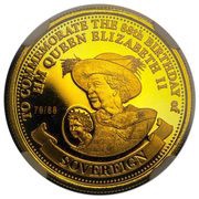 1 Sovereign - Elizabeth II Queen Birthday, United Kingdom, 2014 reverse image