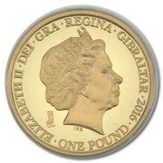1 Pound - Elizabeth II Douglas Bader; Piedorf Gold Proof obverse image