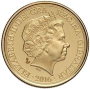 1 Sovereign - Elizabeth II Battle of the Atlantic obverse image