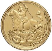 1 Sovereign - Elizabeth II Saint George and the Dragon, United Kingdom, 2017 reverse image