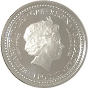 1 Pound - Elizabeth II Royal Arms of England obverse image