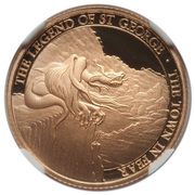 1 Sovereign - Elizabeth II The Legend of Saint George - Town in fear, United Kingdom, 2018 reverse image