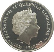 1 Pound - Elizabeth II UEFA obverse image