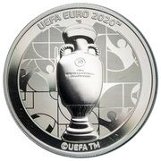 1 Pound - Elizabeth II UEFA Euro 2020 - Trophy reverse image