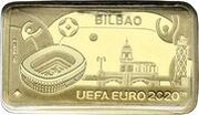 1 Pound - Elizabeth II UEFA Euro 2020 - Bilbao, United Kingdom, 2020 reverse image