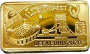 1 Pound - Elizabeth II UEFA Euro 2020 - Budapest, United Kingdom, 2020 reverse image