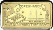 1 Pound - Elizabeth II UEFA Euro 2020 - Copenhagen, United Kingdom, 2020 reverse image