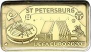 1 Pound - Elizabeth II UEFA Euro 2020 - St Petersburg, United Kingdom, 2020 reverse image