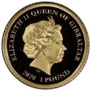 1 Pound - Elizabeth II UEFA Euro 2020 obverse image