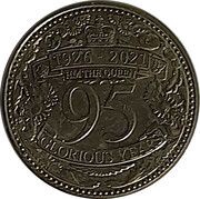 1 Pound - Elizabeth II Queen's 95th Birthday, United Kingdom, 2021 reverse image
