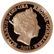 1 Sovereign - Elizabeth and the Lion obverse image