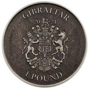 1 Pound Lady Justice obverse image