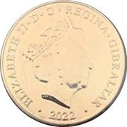 1 Pound - Elizabeth II Celebrating 150th Open Golf Championship obverse image