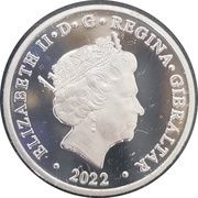 1 Pound - Elizabeth II Celebrating 150th Open Golf Championship obverse image