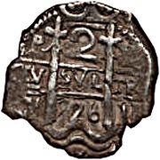 2 Reales - Philip V, Bolivia, 1701-1728 reverse image