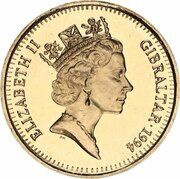 2 Pounds - Elizabeth II 1st Royal Visit to Gibraltar obverse image