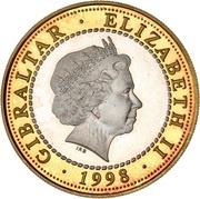 2 Pounds - Elizabeth II The Ceryneian Hind obverse image
