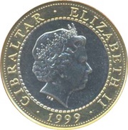 2 Pounds - Elizabeth II Hercules and the Cretan Bull obverse image