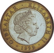 2 Pounds - Elizabeth II Hercules and the Stymphalian Birds obverse image