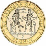 2 Pounds - Elizabeth II The Girdle of Hippolyta, United Kingdom, 2000 reverse image