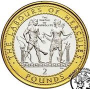 2 Pounds - Elizabeth II The Girdle of Hippolyta; Silver Proof, United Kingdom, 2000 reverse image
