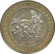 2 Pounds - Elizabeth II The Cattle of Geryon, United Kingdom, 2000 reverse image